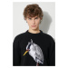 Vlněný svetr Heron Preston Heron Bird Knit Crewneck pánský, černá barva, HMHE013F23KNI0031009