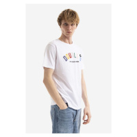 Bavlněné tričko Wood Wood Ace Arch T-shirt bílá barva, s potiskem, 10285702.2222-WHITE