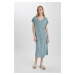 DEFACTO Fall In Love Regular Fit V Neck Viscose Nightgown