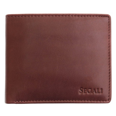 SEGALI Pánská kožená peněženka SG-27479 hnědá