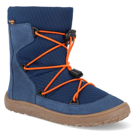 Barefoot sněhule Froddo - Tex Track Wool modré