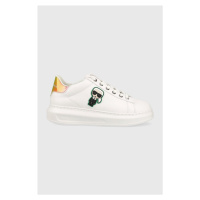 Kožené sneakers boty Karl Lagerfeld KAPRI bílá barva, KL62530G