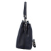 Elegantní dámská kožená kabelka Marianna, tmavě modrá