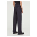 Vlněné kalhoty Lovechild černá barva, široké, high waist, 5124194