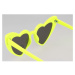 Sunmania Sunmania Žluté dámské srdíčkové brýle "Heart" 874476240