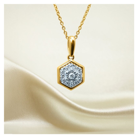 Luxusní diamantový náhrdelník ze zlata Planet Shop