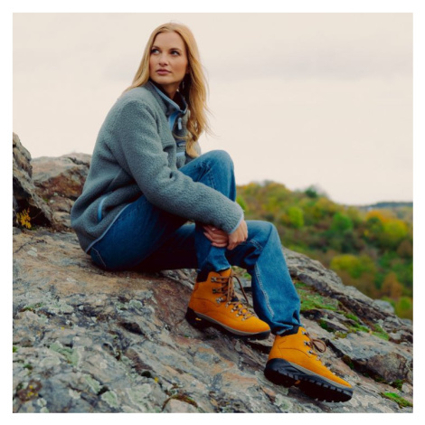 Vasky Monty Caramel - Dámské kožené pohorky / turistické boty hnědé česká výroba ze Zlína