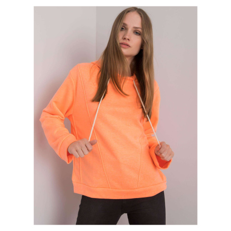 Fluo oranžová mikina s kapucí od Emy Fashionhunters