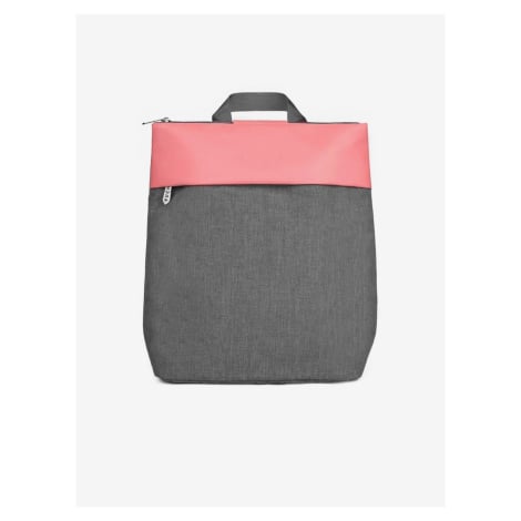Růžovo-šedý dámský městský batoh VUCH Manix
