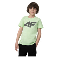 4F JUNIOR-TSHIRT M293-42S-LIGHT GREEN Zelená