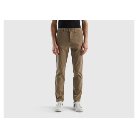 Benetton, Dove Gray Slim Fit Chinos United Colors of Benetton