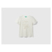 Benetton, T-shirt With Cord Embroidery