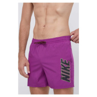 Plavkové šortky Nike Volley fialová barva