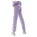 4F JUNIOR-TROUSERS-JAW23TTROF426-52S-LIGHT VIOLET Fialová