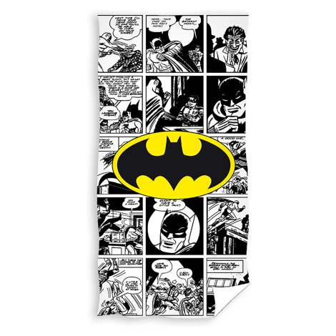 DC Comics BATMAN ,,HERO" dětská osuška mikrovlákno 70x140 cm