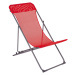 Židle Bo-Camp Beach chair Flat Barva: červená
