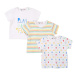 Tričko kojenecké s krátkým rukávem 3pack, Minoti, Smiling 4, bílá - | 9-12m