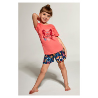 Dívčí pyžamo Cornette SEAHORSE - Mořský koník Růžová
