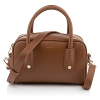 KABELKA GANT ICONIC MINI LEATHER BAG COGNAC BROWN