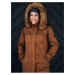 Hnědý dámský zimní kabát Kilpi PERU-W