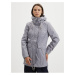 Šedý dámský zimní kabát s kapucí Ragwear Tunned