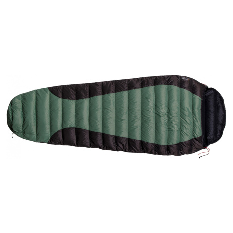 Péřový spacák Warmpeace Viking 300 195 cm Zip: Pravý / Barva: zelená/černá