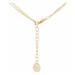 Stainless Steel Zlatý dámský náhrdelník s lístečkem NP008 ruznobarevne