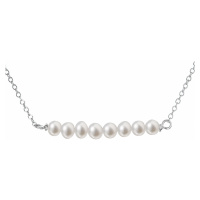 Evolution Group Perlový náhrdelník z pravých říčních perel bílý 22021.1