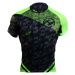 HAVEN Cyklistický dres s krátkým rukávem - SINGLETRAIL - černá/zelená