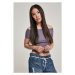 Ladies Off Shoulder Rib Tee - dustypurple