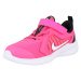 NIKE Sportovní boty 'Downshifter 10' pink / černá / bílá