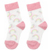 Šedo-růžové dívčí ponožky s jednorožci