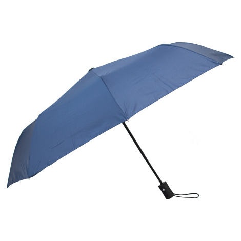 Semiline Unisex's Short Semi-automatic Umbrella L2050-1 Navy Blue