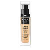 NYX Professional Makeup Can't Stop Won't Stop Full Coverage Foundation vysoce krycí make-up odst