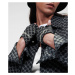 Rukavice karl lagerfeld k/monogram denim glove modrá