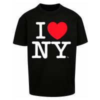 Pánské tričko krátký rukáv // Merchcode / I Love NY Oversize Tee black