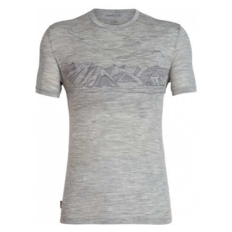 Icebreaker Pánské sportovní tričko Pánské sportovní tričko, šedá, velikost