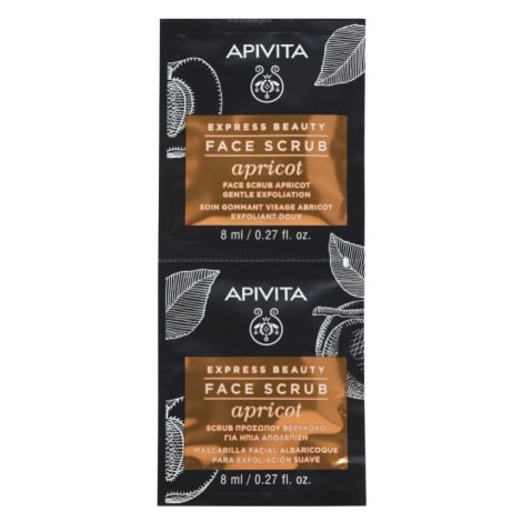 APIVITA Express Beauty Apricot pleťový peeling 2x8 ml