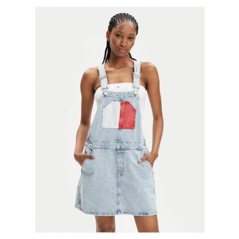 Tommy Jeans dámská džínová sukně s laclem Tommy Hilfiger
