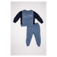 DEFACTO Baby Boy Printed Sweatshirt Tracksuit Bottom 2-Piece Set