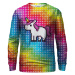 Bittersweet Paris Unisex's Pixel Unicorn Sweater S-Pc Bsp038