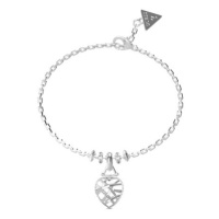 Guess Módní ocelový náramek se srdíčkem Heart Cage JUBB03100JWRHS