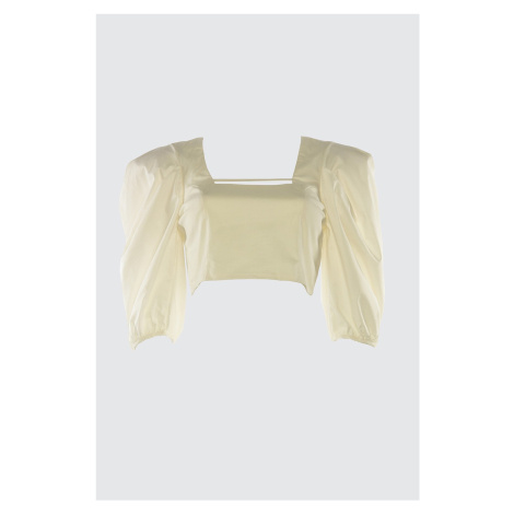 Trendyol Ecru Balloon Sleeve Blouse