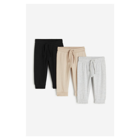 H & M - Balení: 3 kalhoty jogger - šedá H&M