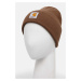 Čepice Carhartt WIP Short Watch Hat hnědá barva, I017326.2YXX