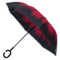 Blooming Brollies Dámský holový deštník Inside Out Red Daisy Umbrella EDIORD