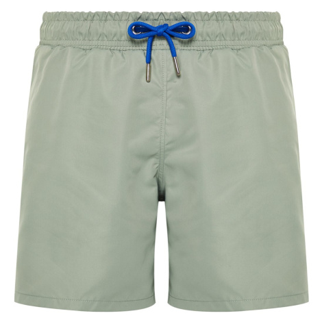 Trendyol Light Khaki Basic Standard Size Swim Shorts