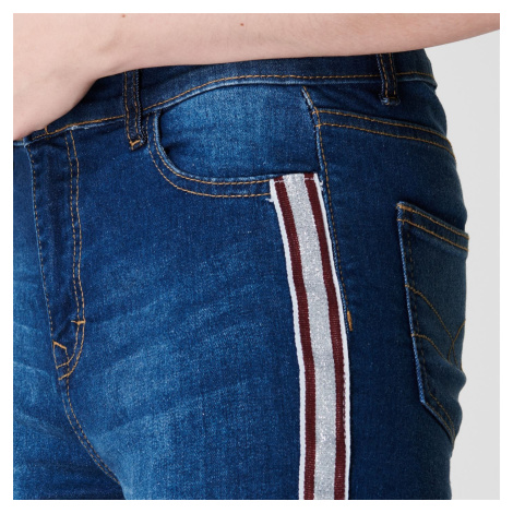 Golddigga Stripe Jeans Ladies