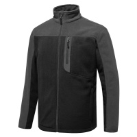 10914 Dewberry Zippered Mens Fleece Jacket-BLACK