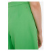 Světle zelené dámské široké kalhoty s příměsí lnu Tommy Hilfiger